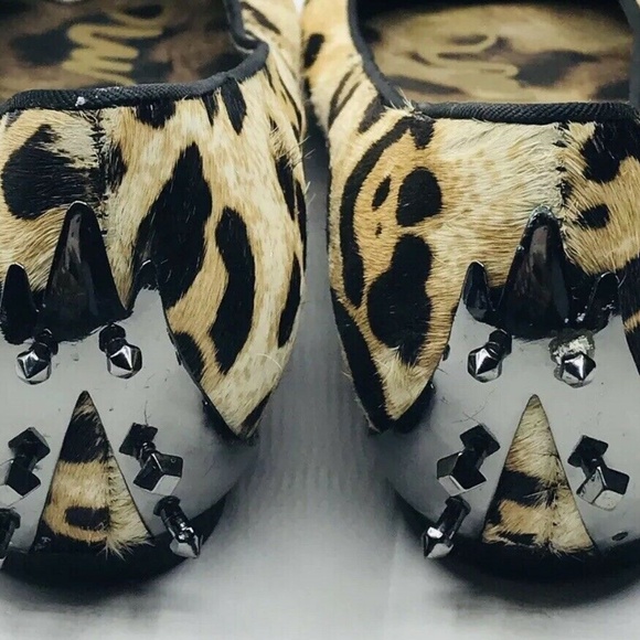 Sam Edelman Joya Ballet Flats Leopard Calf Hair - Picture 3 of 8